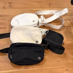 lululemon athletica Men's Belt Bag Trio - Black, White, Cream